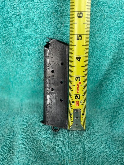 WWI 1911 USGI 1913-1915 MILITARY 45 ACP TWO TONED MAG/CLIP W/ LANYARD LOOP - Image 1 of 6