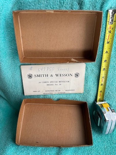 S&W MODEL 36 (N) BOX ONLY - Image 4 of 8