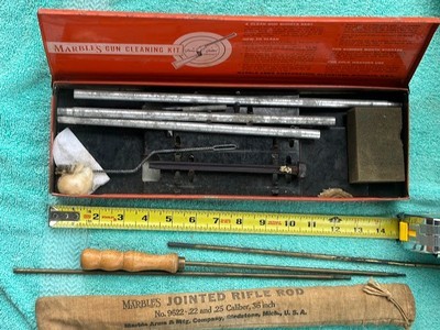 VINTAGE MARBLES METAL CLEANING CASE & CLOTH CLEANING KIT (2)