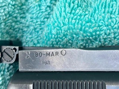 VINTAGE COLT GOV MODEL .45 CAL AUTO TARGET SLIDE "BO MAR" SIGHT, COLT BARREL - Image 10 of 10