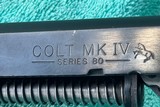 COLT MK IV SERIES 80 COMPLETE SLIDE BOMAR FRONT SIGHT - Image 2 of 9