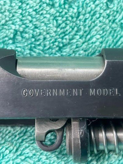 COLT MK IV SERIES 80 COMPLETE SLIDE BOMAR FRONT SIGHT - Image 9 of 9