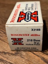 Winchester Western Super X
218 Bee factory ammo - 2 of 4