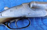Baker Hammerless 12 guage side by side shotgun 93 B fully engraved Hunt scenes as found - 1 of 15