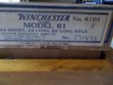 Winchester M-61 22 s,l,lr 1937 New in Picture Box - 8 of 8