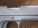 Colt 70 Series Combat Commander 45ACP Lightweight
Satin Nickel (Very Scarce) - 10 of 12