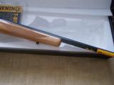 Browning T-2 , (17 HMR Scarce) cal. Deluxg grade,
Maple striped checkered stock & forearm
- 7 of 7