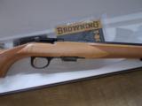 Browning T-2 , (17 HMR Scarce) cal. Deluxg grade,
Maple striped checkered stock & forearm
- 6 of 7
