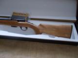 Browning T-2 , (17 HMR Scarce) cal. Deluxg grade,
Maple striped checkered stock & forearm
- 1 of 7