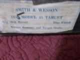 Smith & Wesson (Pre-25) model 1955 45 Target (5 Screw) s# 793xx, mfg. 1956, - 1 of 18