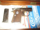 Colt 'Junior Colt Pocket' 25ACP Nickel-walnut display case, Sauer 'Snap Off' leather holster - 5 of 7