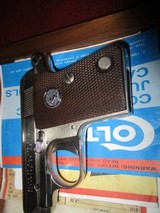 Colt 'Junior Colt Pocket' 25ACP Nickel-walnut display case, Sauer 'Snap Off' leather holster - 4 of 7