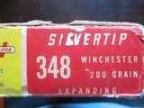 Winchester 348 Winchester Brass (19) original cases & box - 2 of 2