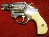 Hi- Standard Sentinel Snub, Model-108, .22 cal., (9 shot) swing out cylinder, double action, nickle revolver - 1 of 12
