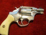 Hi- Standard Sentinel Snub, Model-108, .22 cal., (9 shot) swing out cylinder, double action, nickle revolver - 7 of 12