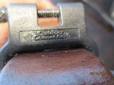 Savage 1" sling screw-tight swivels (1950's original) thick leather - 4 of 7