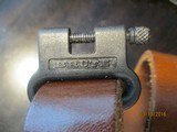 Savage 1" sling screw-tight swivels (1950's original) thick leather - 2 of 7