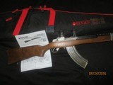 Ruger Mini-30, 7.62 x 39 Russian, matte stainless steel, Semi-auto carbine - 1 of 8