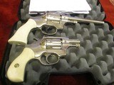 Hi-Standard
pair Sentinel Deluxe Nickel 9 SHOT 22 lr. cal.,
double action revolvers - 3 of 6