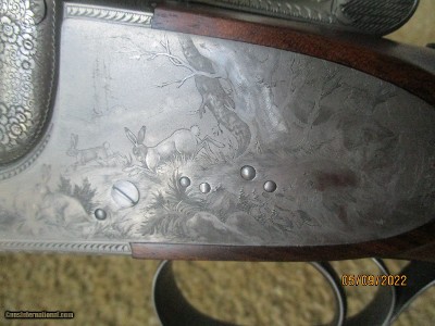 Adamy Gerbruder Jagdwaffen, Chancellor - highest grade to Custom Outfitters 1968,20ga hidden detatchable sidelock, full coverage Bolino gamescenes - Image 13 of 24