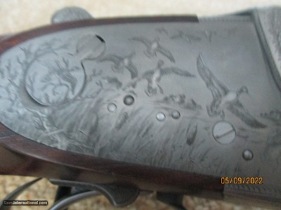 Adamy Gerbruder Jagdwaffen, Chancellor - highest grade to Custom Outfitters 1968,20ga hidden detatchable sidelock, full coverage Bolino gamescenes - Image 7 of 24