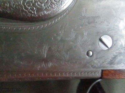 Adamy Gerbruder Jagdwaffen, Chancellor - highest grade to Custom Outfitters 1968,20ga hidden detatchable sidelock, full coverage Bolino gamescenes - Image 17 of 24