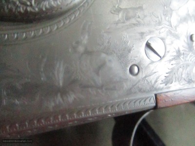 Adamy Gerbruder Jagdwaffen, Chancellor - highest grade to Custom Outfitters 1968,20ga hidden detatchable sidelock, full coverage Bolino gamescenes - Image 19 of 24