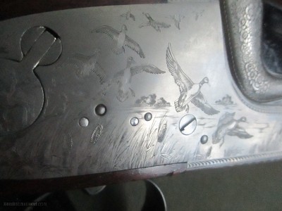 Adamy Gerbruder Jagdwaffen, Chancellor - highest grade to Custom Outfitters 1968,20ga hidden detatchable sidelock, full coverage Bolino gamescenes - Image 23 of 24