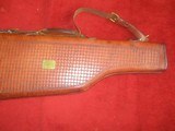Cases by Bauer Bros. 1950's figured top grain leather 2 bbl. Mutton case - 2 of 6
