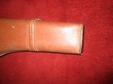 Gun Cases leather Mutton Single motor case natural leather with brown calor, leather insides so need sock for proper inner protection - 3 of 4