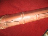 Gun Cases leather Mutton Single motor case natural leather with brown calor, leather insides so need sock for proper inner protection - 4 of 4