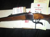 Ruger #-1 RSI International Carbine, 243 full stock w/swivel stud, quater rib s#133-13456 mid 80's extra grade transition walnut as was in 60's & 70's - 7 of 12