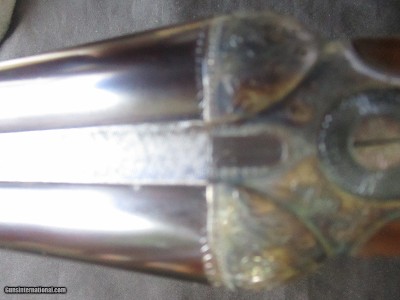 Francotte Eagle Grade 12gasidelplate with most exotic engraving & gold Eagle inlay - Image 17 of 23