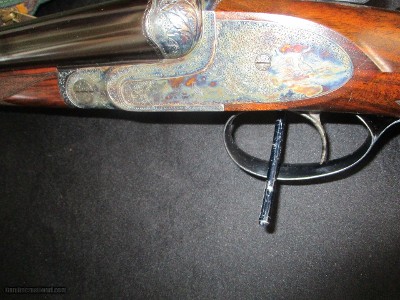 Francotte Eagle Grade 12gasidelplate with most exotic engraving & gold Eagle inlay - Image 4 of 23