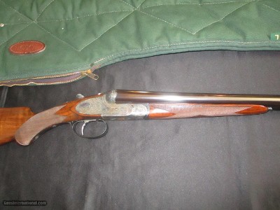 Francotte Eagle Grade 12gasidelplate with most exotic engraving & gold Eagle inlay - Image 12 of 23