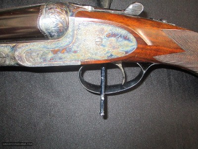 Francotte Eagle Grade 12gasidelplate with most exotic engraving & gold Eagle inlay - Image 3 of 23