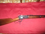 Winchester 1886 Saddle Ring Carbine 45 / 90 cal. &
will also
shoot 45 / 70 ammo which is shorter case - 2 of 16