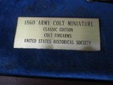 US Historical Society / Colt MINATURE 1860 Army Exact Functiong 2mm Minature exact replica by Simon Jackson as 1860 .36 cal. ARMY - 4 of 7