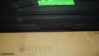 Beretta Renegade 73 Carbine Ltd. Edt. 1 of 0nly 35 for (NRA/ Beretta High Caliber Club), model 73 CARBINE in 45LC, ONLY 35 mfg., - Image 4 of 17