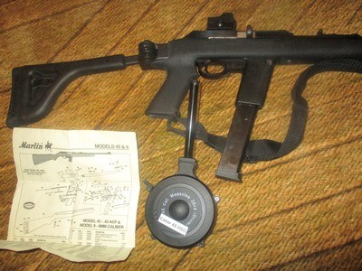 Marlin HTS45 (Home, Tactical, Sporting) Carbine 45ACP or 9mm, Folding or Retractrable stock,(pictured) Open bolt last shot, - Image 2 of 19