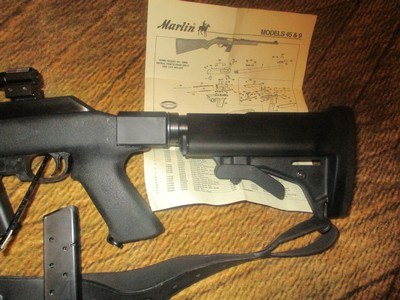 Marlin HTS45 (Home, Tactical, Sporting) Carbine 45ACP or 9mm, Folding or Retractrable stock,(pictured) Open bolt last shot, - Image 7 of 19