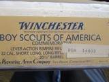 Winchester 9422XTR styleCommerative 1st Run Boy Scout 75th Anniversary 1985 22 s,l,lr s#14003 bought from original buyer letter of purchase in 1985 - 17 of 20