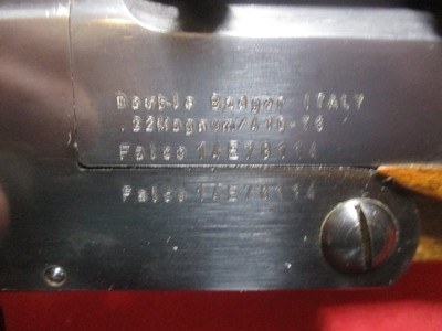 Combo by Falco Co of Italy, Badger model Prototype Comb O /U 22Hornet / 410 ga. Lever action carbine combination, (1 of ?) - Image 7 of 9
