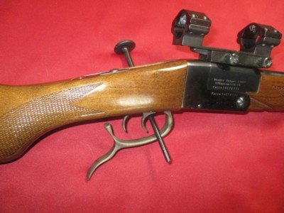 Combo by Falco Co of Italy, Badger model Prototype Comb O /U 22Hornet / 410 ga. Lever action carbine combination, (1 of ?) - Image 5 of 9