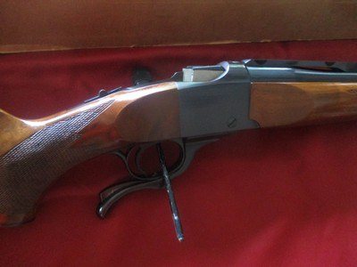 Ruger #1B 22/250 plain barrel, quater rib with intregral scope bases, Ruger high30mm rungs 130 min 70's prefix - Image 3 of 11