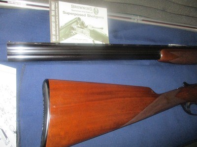 Browning O/U Superposed Superlite 20 bore, mfg.1970 1 yr. only, slimline forearm - Image 9 of 10