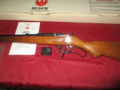 Ruger 96 Lever Action Carbine 17 HMR (Rare) Unfired? in Box 3/25/2010 - Image 1 of 19