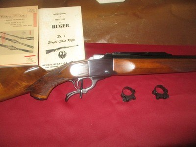 Ruger #1B 6mm Rem. mfg. 1975 red pad, 130-38xxx - Image 1 of 11