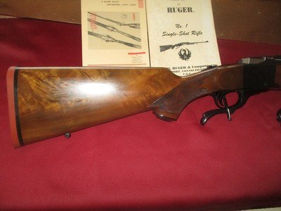 Ruger #1B 6mm Rem. mfg. 1975 red pad, 130-38xxx - Image 2 of 11