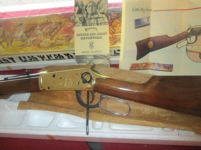 Winchester 94 SRC Battle of Little Bighorn Centennial 44-40 (1776 - 1976) unfired in stryo. box w/sleeve & all info - Image 1 of 20